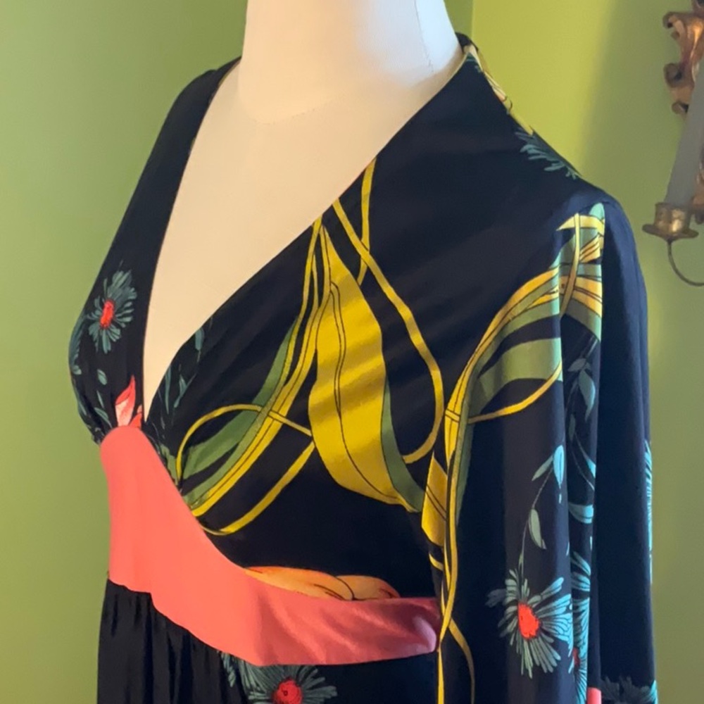 Vintage 70s angel sleeve maxi dress - Picture 2 of 7